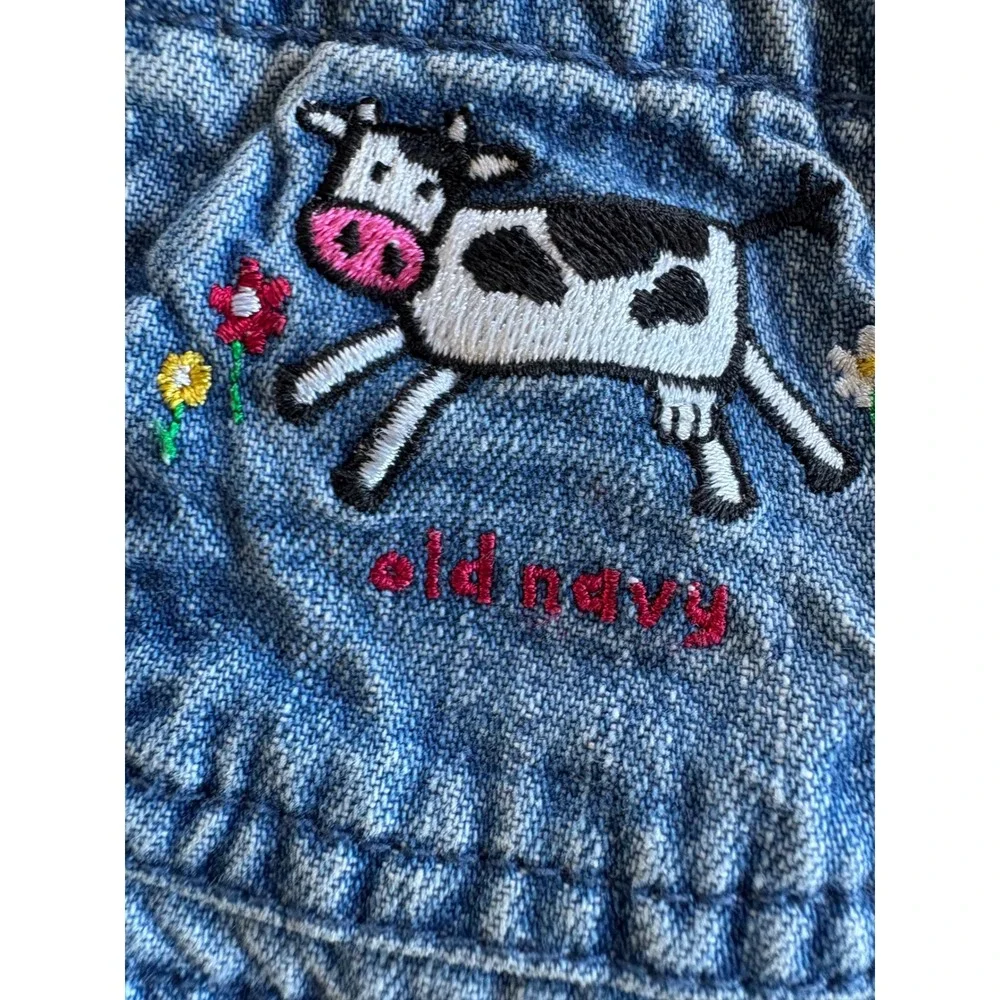 Vintage Baby Girl OshKosh B'gosh Denim Overalls Bubble Romper Bundle Lot 18M 7PC